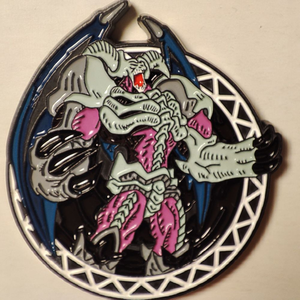 Yugioh Summoned Skull Enamel Pin Official Konami Anime Collectible Lapel Badge